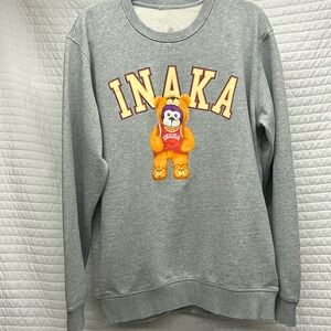 ❤️EUC *** INAKA Power Teddy Grey Pullover Sweatshirt